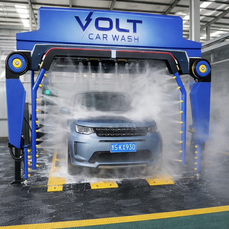 dual-arm touchless car wash machine